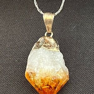 Citrine Pendant Necklace